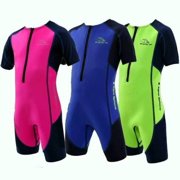 Aqua Sphere STINGRAY HP2 Kinder UV Shortie Badeanzug Neopren Shorty Wetsuit