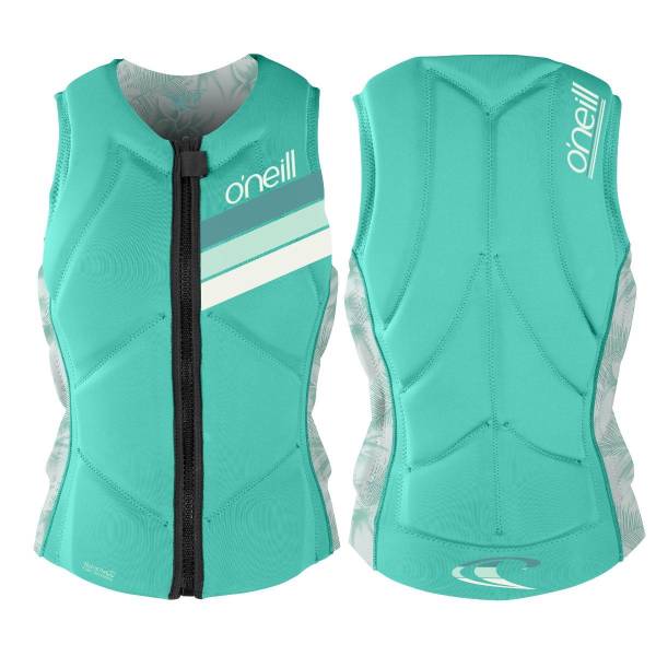 O'Neill Wms Slasher Comp Vest Damen Wakeboard Weste Protektor Neopren opal