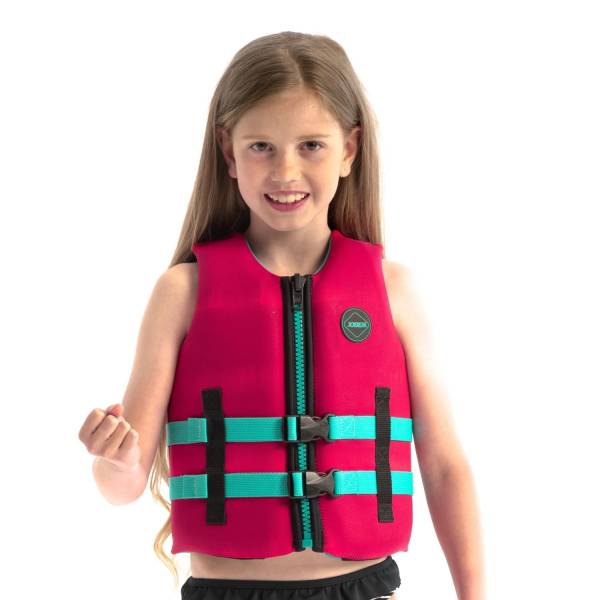 JOBE Neopren Vest Kids Neo Vest Kinder Schwimmweste Neoprenwest Hot Pink