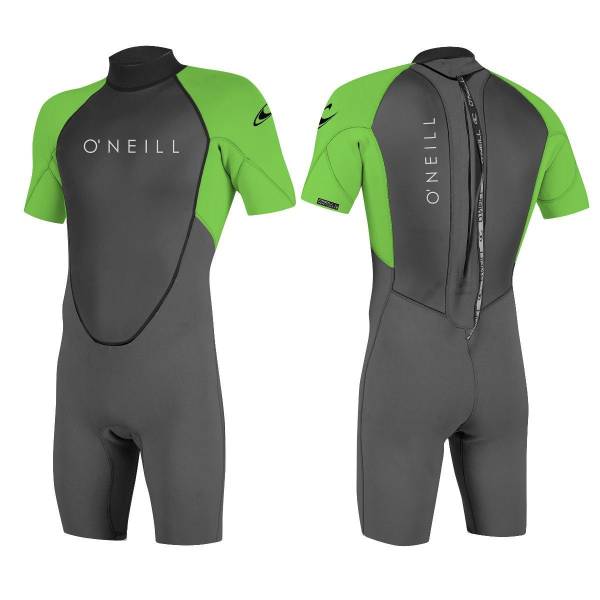 O'NEILL YOUTH REACTOR-2 2mm Back Zip Kinder Shorty S/S Spring Neoprenanzug Wetsuit