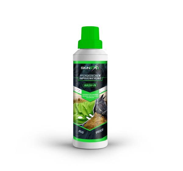 SkinStar Pferdedecken Wash-In Imprägnierung 500ml Rug Proof Tierdecken-Schutz