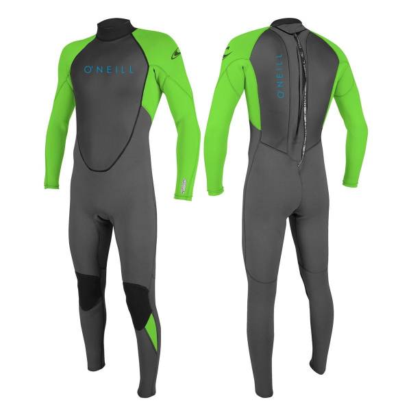 O'NEILL Youth REACTOR-2 3/2 Back Zip Kinder FullSuit Spring Neoprenanzug Wetsuit Dayglo