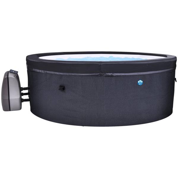 NetSpa Vita 4 Personen Whirlpool halbstarr &#216; 156cm In-Outdoor Pool schwarz