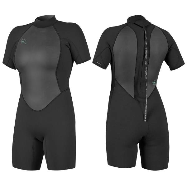 O'NEILL WMS REACTOR-2 2mm Back Zip Damen Shorty S/S Spring Neoprenanzug Wetsuit